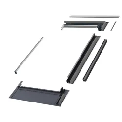 Kołnierz uszczelniający do zespoleń KZV-3-FT Thermo pojedynczego okna 114x118cm firmy Fakro kolor grafitowy